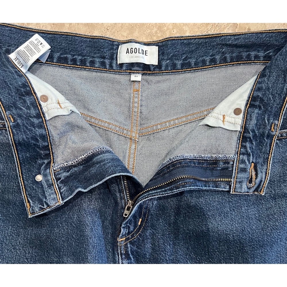 Agolde Valeria Jean in Temor Light Wash Drop Crotch Baggy Jean Oversized… - Picture 8 of 12